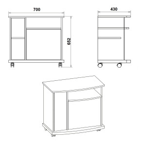 Тумба під ТВ Амбасадор NEW